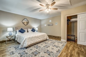 Master King with Large Closet and Futon