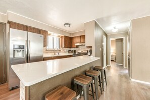 Kitchen | Pet Friendly w/ Fee