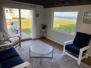 Ocean view living room.