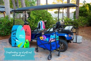 Load up the fun - Beach wagon filled with gears for unforgettable beach days!