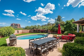 Private pool and patio