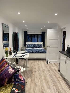 Studio Annie - cosy with the curtains drawn