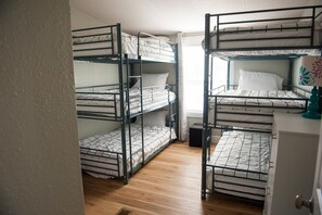 Two triple bunk beds for the kids to have a blast!