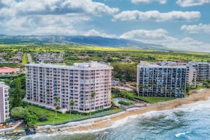 Oceanfront Royal Kahana Resort view from water