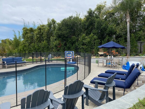 Pool with Fence... you can remove entire fence if you wish... 
