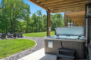 Relax in your personal hot tub!