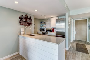 Kitchen Bar Area - SS Appliances