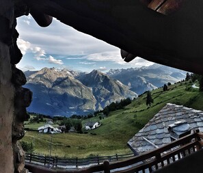 Blick von der Unterkunft