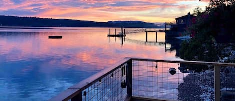 Enjoy some of the most remarkable sunsets with the Hood Canal surrounding you.