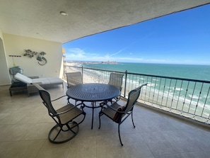 Spacious balcony from 14th floor