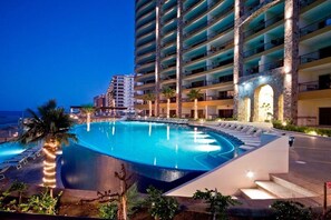 Pool with ocean view