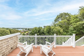 Third story deck with breathtaking lake & ocean views