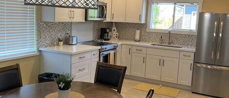 Kitchen and dining area