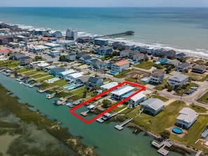 aerial image, Garden city pier shown in background, this is walking distance