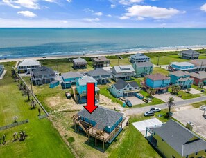 Short 7 min. walk to beach with a private walkover and golf cart access.