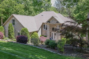 Our beautifully landscaped Ridgetop Retreat. 