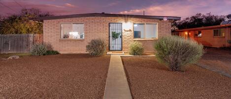 View facing duplex and entry door for this listing