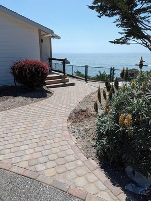 The walkway leading to your suite. 