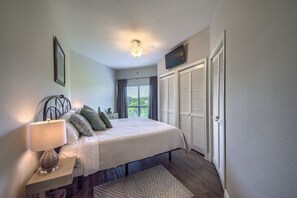 First bedroom with a King Sized bed!