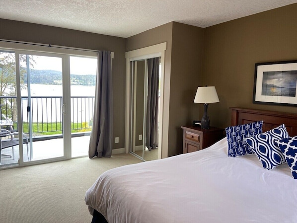 Primary Bedroom, ocean view with private balcony. 