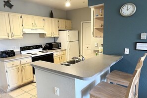 Microwave, Stove, Toaster, Coffee Maker, Blender, Dishwasher .......