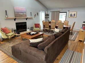 View of Living Room from front door entrance way