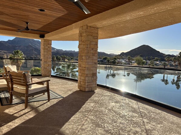 Stunning views from the second story balcony & from 2 of the bedrooms.