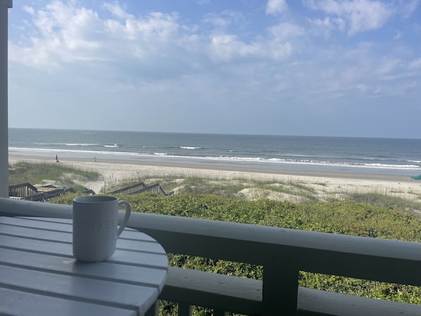 Morning coffee view from the balcony