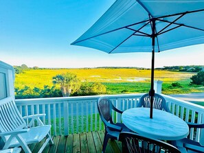 Deck | expansive views Marsh, Pelican Point, Hunting Island | Dining for 4