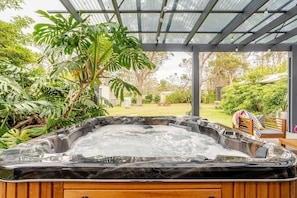 Spa & huge backyard for the children and 4 legged friends to run & play.