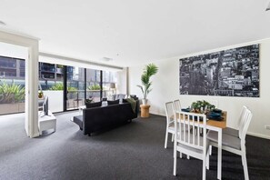 A spacious dining area.