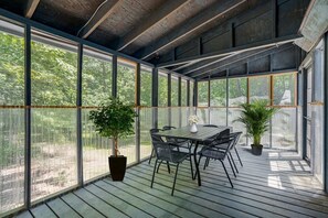 Feel the fresh air from the screened porch