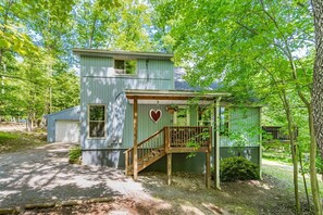 Side view of the property