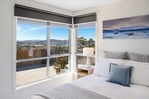 The 2nd bedroom has a luxurious Tasmanian made Queen bed, Built in robe . All linen is of the highest quality and professionally laundered. With  a fully equipped ensuite.