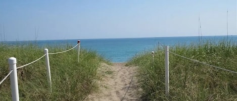 Private Beach access within walking distance and on the property