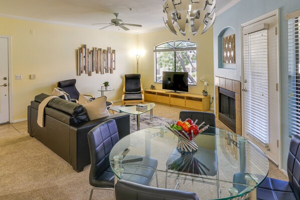 Scottsdale Vacation Rental | 2BR | 2BA | Staircase to Access | 1,147 Sq Ft