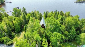 View of the site with the lake!