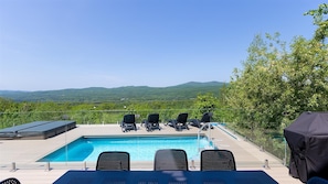 Pool, spa, view