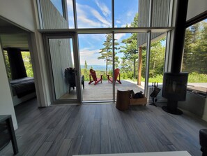 Living room and view