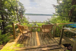 Terrace and lake view