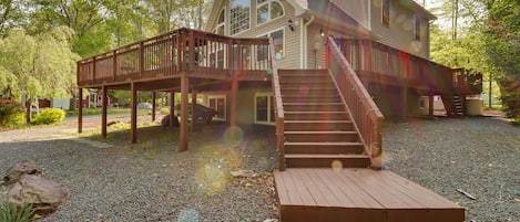 Pocono Lake Vacation Rental | 2,105 Sq Ft | 3BR | 2BA | Stairs Required