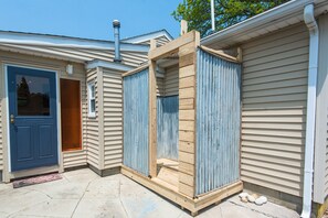 Newly renovated outdoor shower