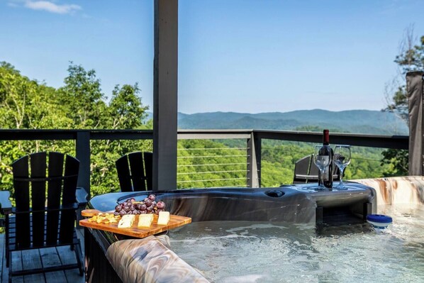 Main Level Hot Tub with Views