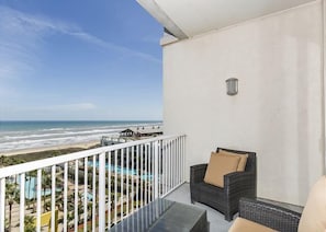 Views to the ocean from condo #801 balcony!