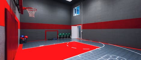 Downstairs Sport Court,  Only accessible within the home.