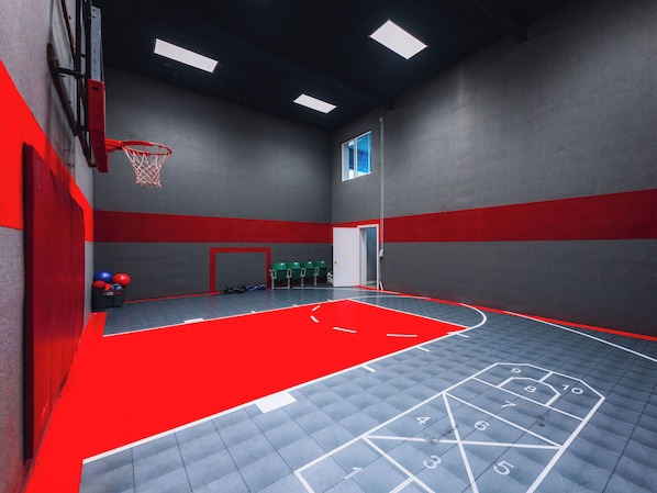 Downstairs Sport Court,  Only accessible within the home.