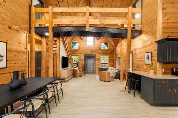 View from dining/kitchen