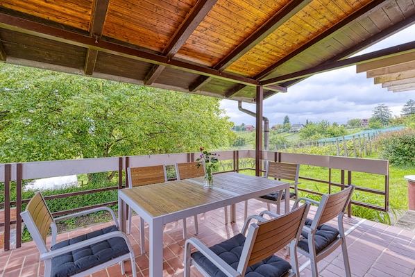 Terrasse mit Panoramaweinberg