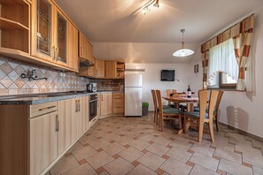 Kitchen and dining area