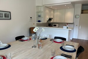 Kitchen and dining area